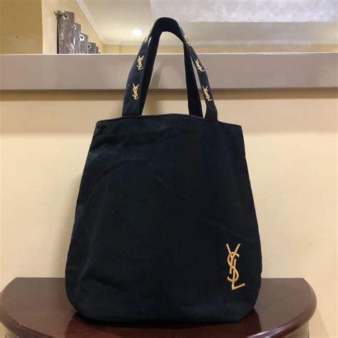 ysl cotton tote bag|saint laurent leather shopper tote.